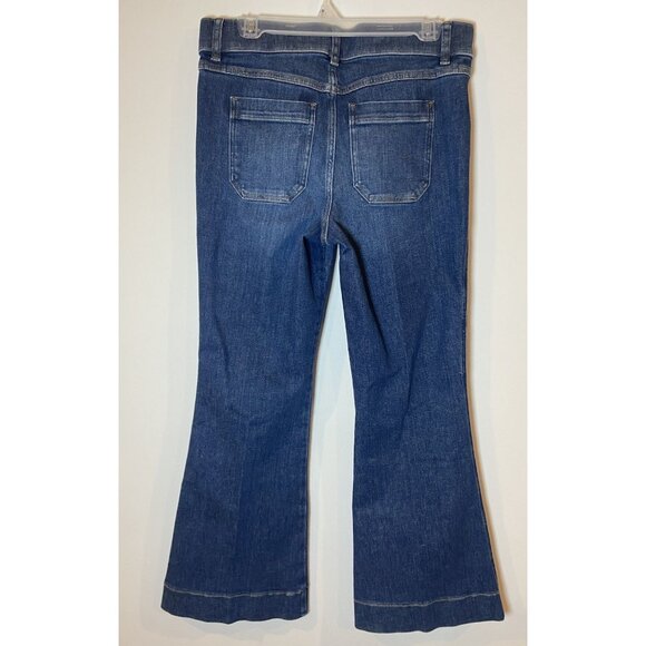 Spanx Flare Jeans Patch Pockets Size Large L *no tag* - Picture 3 of 3